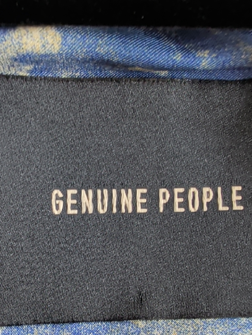 Genuine People Floral Blue Kimono Style Top - Size M - Picture 7 of 8